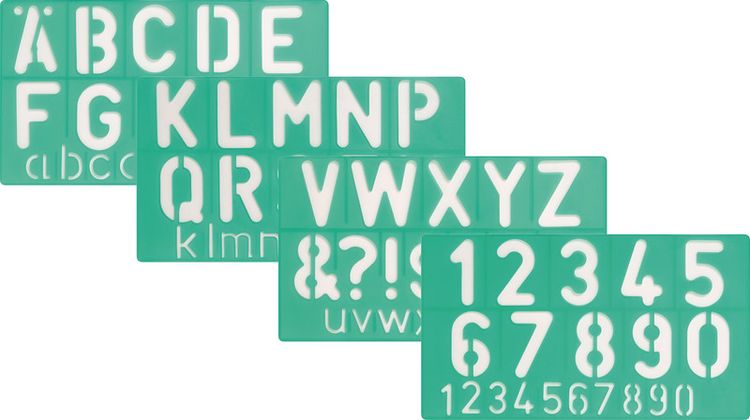 Produktbild: Buchst/Zahlenschablone 50mm