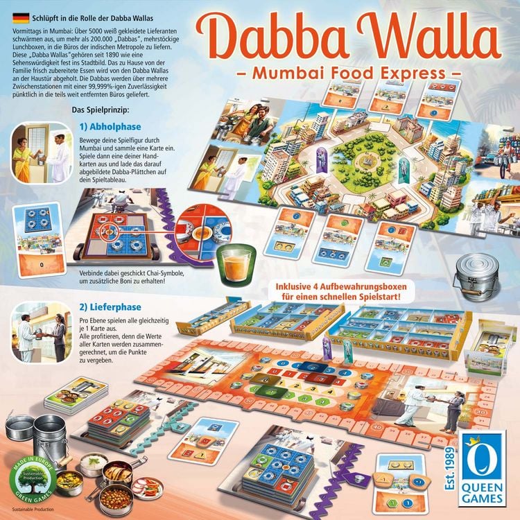 Produktbild: Queen Games - Dabba Walla - Mumbai Food Express