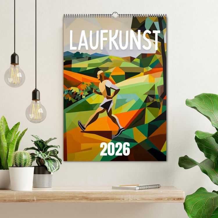 Produktbild: Laufkunst. (Wandkalender 2026 DIN A2 hoch), CALVENDO Monatskalender