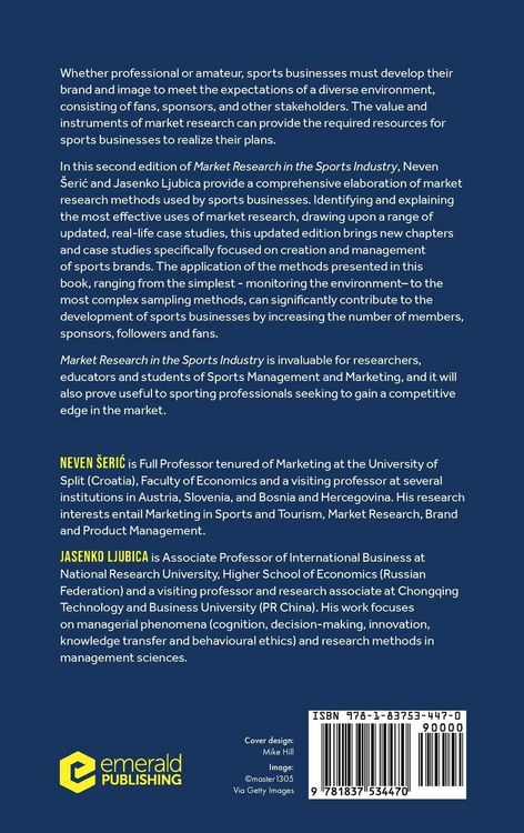 Produktbild: Market Research Methods in the Sports Industry
