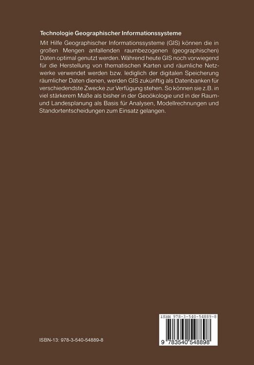 Produktbild: Technologie Geographischer Informationssysteme