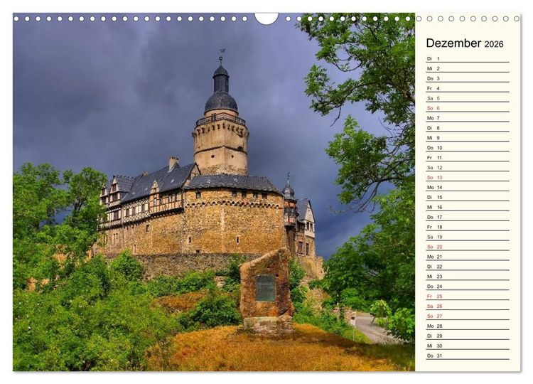 Produktbild: Burgen im Harz (Wandkalender 2026 DIN A3 quer), CALVENDO Monatskalender