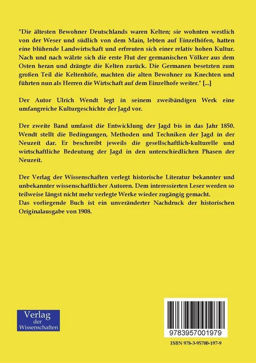 Produktbild: Kultur und Jagd - Ein Pirschgang durch die Geschichte