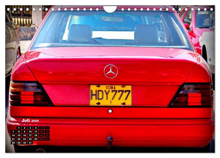 Produktbild: Autos mit Stern - Mercedes-Benz auf Kuba (Wandkalender 2025 DIN A4 quer), CALVENDO Monatskalender