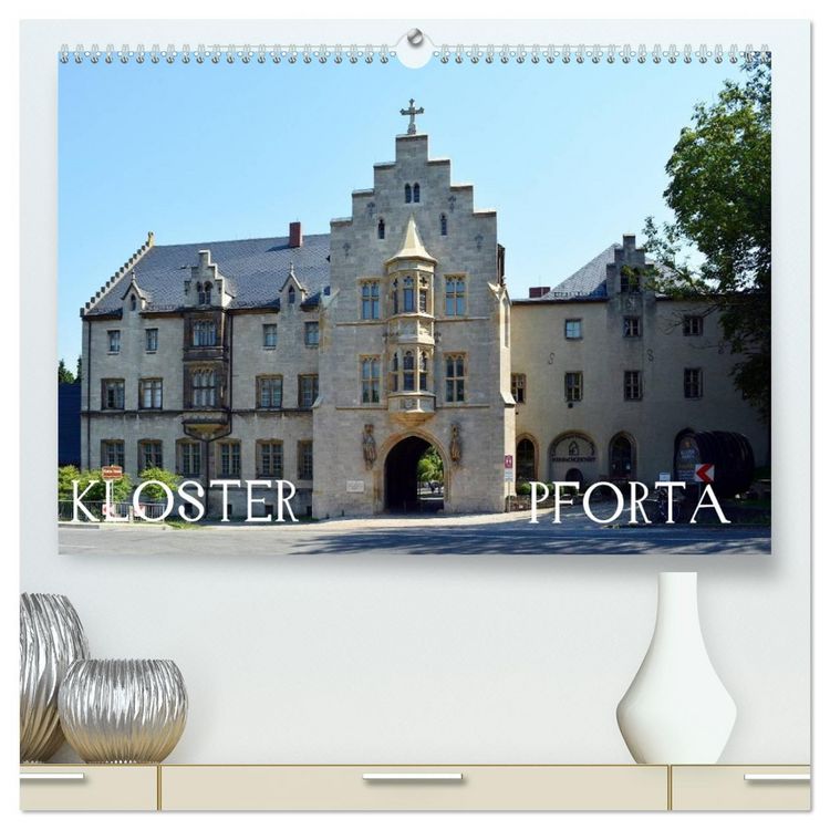 Produktbild: KLOSTER PFORTA (hochwertiger Premium Wandkalender 2026 DIN A2 quer), Kunstdruck in Hochglanz