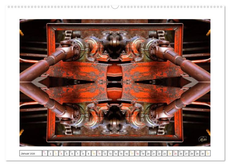 Produktbild: Faszination Spiegelung - Industrie und Technik (hochwertiger Premium Wandkalender 2026 DIN A2 quer), Kunstdruck in Hochglanz