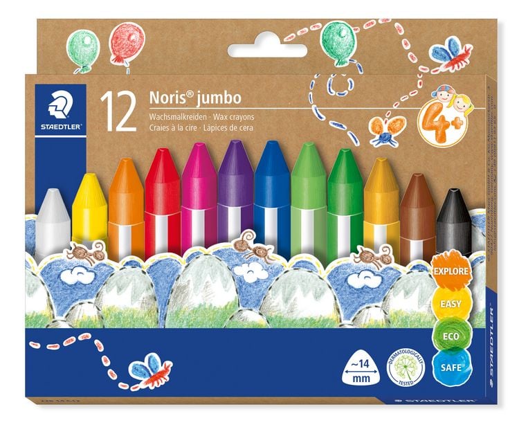 Produktbild: STAEDTLER Noris jumbo 228 14 Wachsmalkreide, 12er Set, 228 14 C12