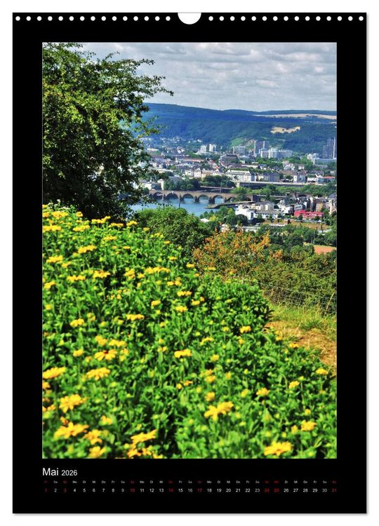 Produktbild: Koblenzer Blick Winkel (Wandkalender 2026 DIN A3 hoch), CALVENDO Monatskalender