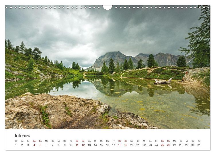 Produktbild: Alpensee - Wunder der Natur (Wandkalender 2026 DIN A3 quer), CALVENDO Monatskalender