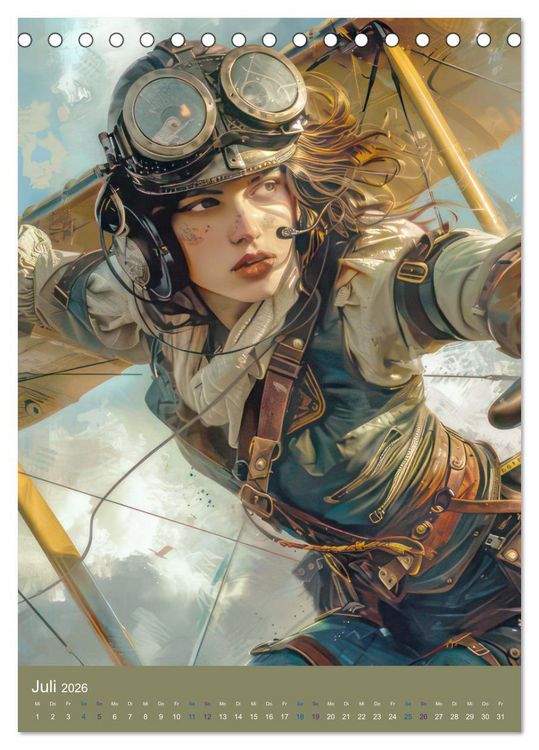Produktbild: Steampunk Ladies auf Tour (Tischkalender 2026 DIN A5 hoch), CALVENDO Monatskalender