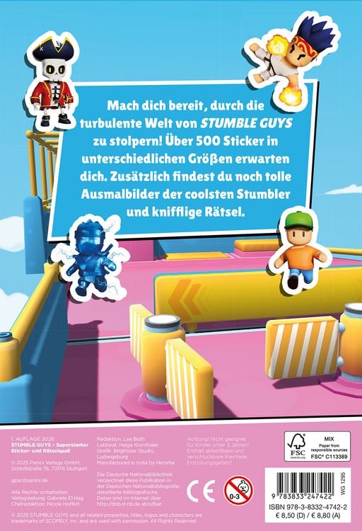 Produktbild: Stumble Guys: Superstarker Sticker- und R&auml;tselspa&szlig;