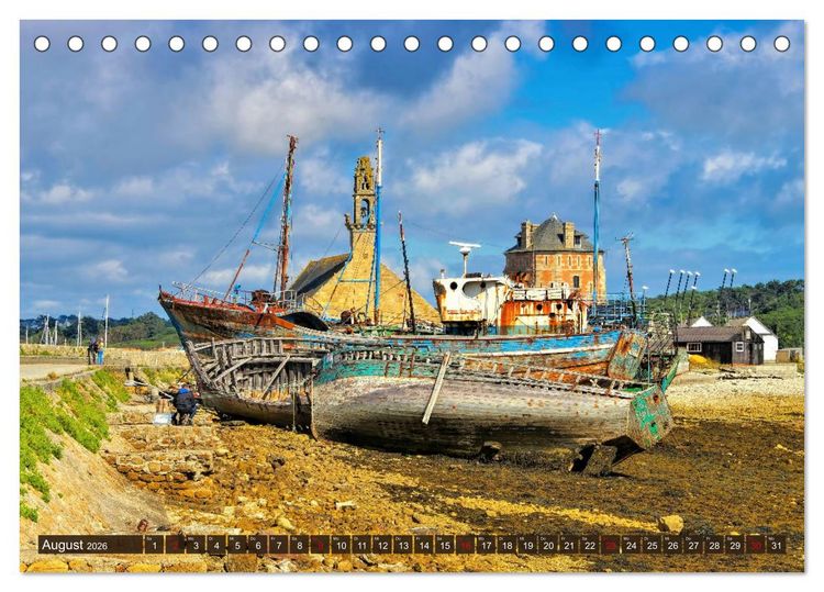 Produktbild: Crozon - Faszinierende Halbinsel im Westen der Bretagne (Tischkalender 2026 DIN A5 quer), CALVENDO Monatskalender