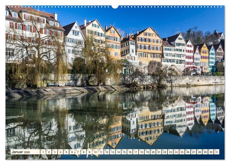 Produktbild: T&uuml;bingen - Schw&auml;bische Perle am Neckar (hochwertiger Premium Wandkalender 2026 DIN A2 quer), Kunstdruck in Hochglanz