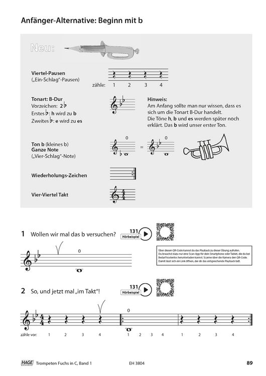Produktbild: Trompeten Fuchs f&uuml;r Posaunenchor, Band 1