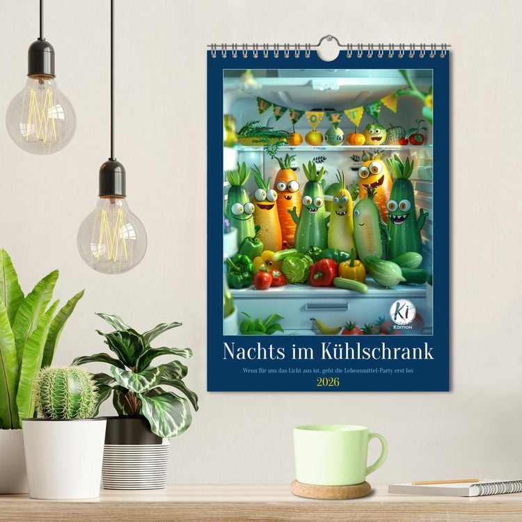 Produktbild: Nachts im K&uuml;hlschrank (Wandkalender 2026 DIN A4 hoch), CALVENDO Monatskalender