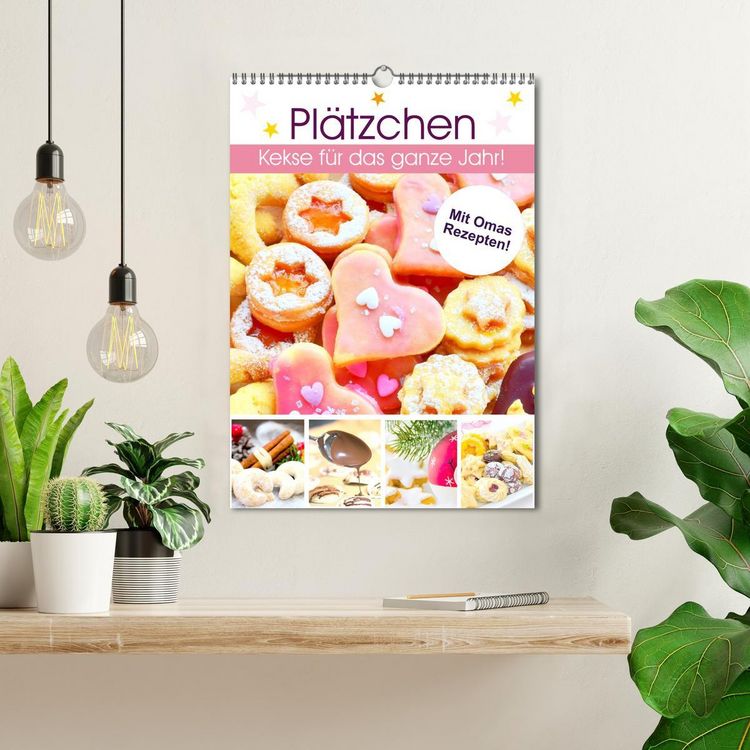 Produktbild: Pl&auml;tzchen. Kekse f&uuml;r das ganze Jahr! (Wandkalender 2026 DIN A3 hoch), CALVENDO Monatskalender