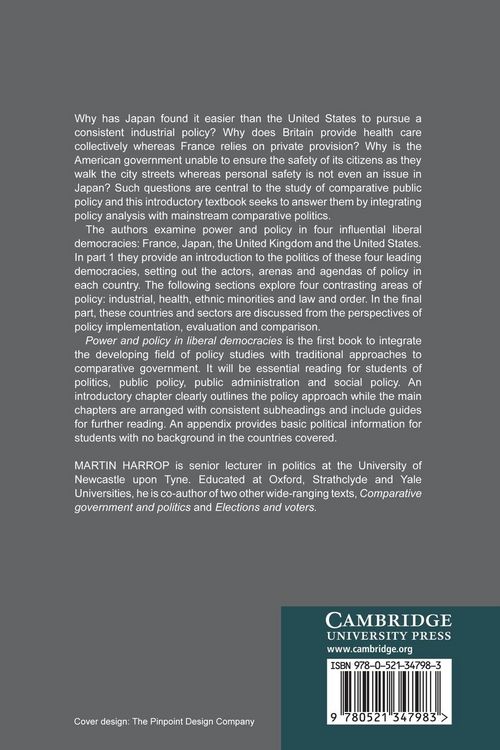 Produktbild: Power and Policy in Liberal Democracies
