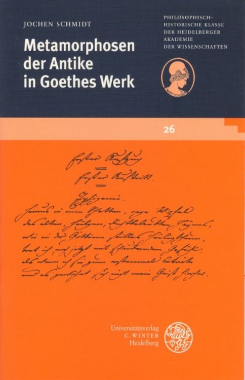 Produktbild: Metamorphosen der Antike in Goethes Werk
