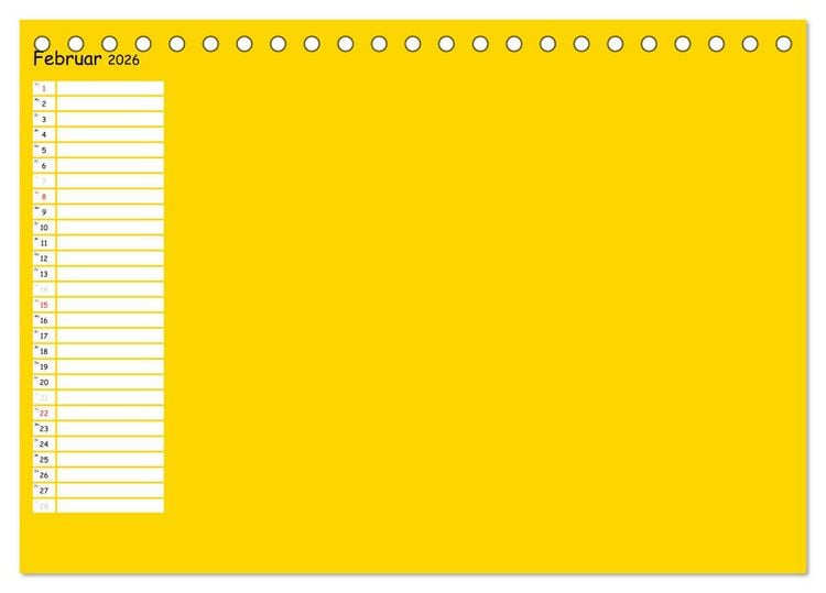 Produktbild: Bunter Bastelkalender (Tischkalender 2026 DIN A5 quer), CALVENDO Monatskalender