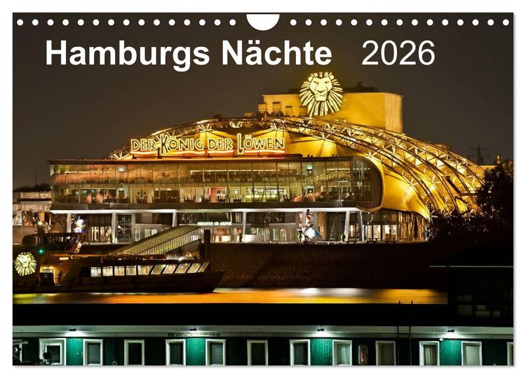 Produktbild: Hamburgs N&auml;chte (Wandkalender 2026 DIN A4 quer), CALVENDO Monatskalender