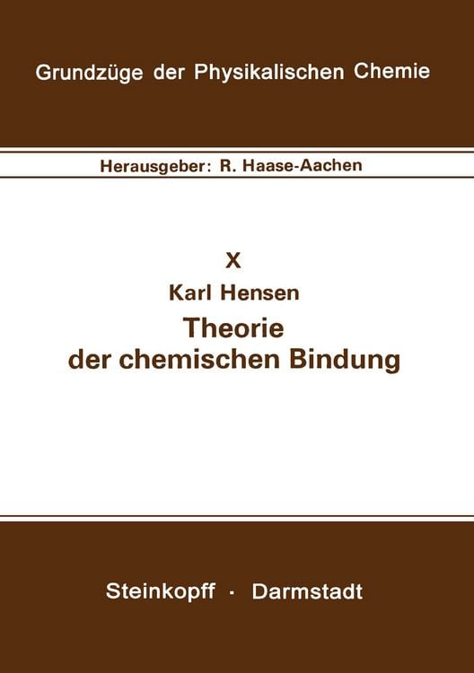 Produktbild: Theorie der chemischen Bindung