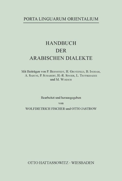 Produktbild: Handbuch der arabischen Dialekte