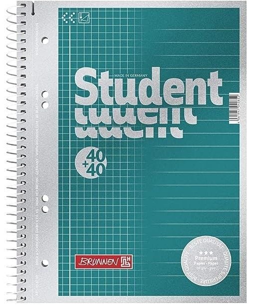 Produktbild: Brunnen Collegeblock Premium Student DUO A5 petrol