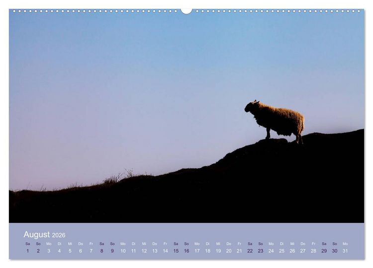 Produktbild: Unter Schafen - Wegbegleiter auf Reisen (Wandkalender 2026 DIN A2 quer), CALVENDO Monatskalender