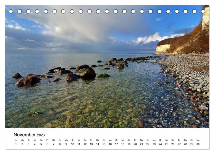 Produktbild: Insel R&uuml;gen Impressionen (Tischkalender 2026 DIN A5 quer), CALVENDO Monatskalender