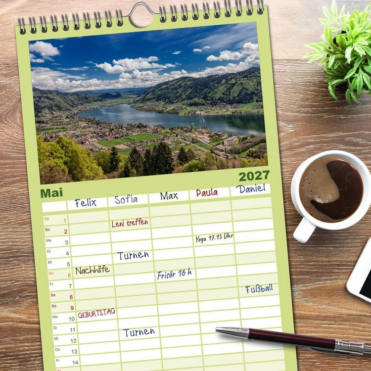 Produktbild: Familienplaner 2027 - Im S&uuml;den von &Ouml;sterreich mit 5 Spalten (Wandkalender, 21 x 45 cm) CALVENDO