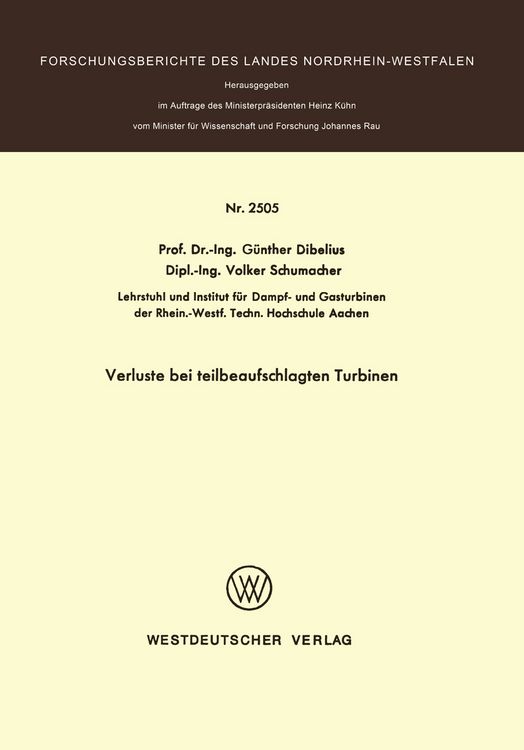 Produktbild: Verluste bei teilbeaufschlagten Turbinen