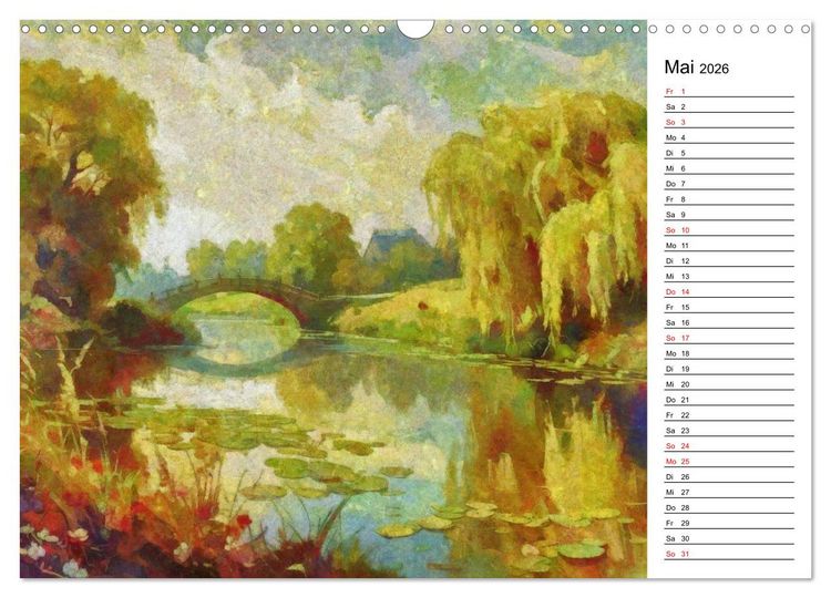 Produktbild: Fr&uuml;her Impressionismus (Wandkalender 2026 DIN A3 quer), CALVENDO Monatskalender