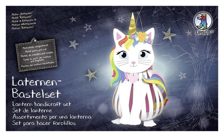Produktbild: URSUS Laternenzeit Laternen-Bastelset Kittycorn