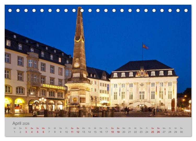 Produktbild: Bonn Die Stadt am Rhein (Tischkalender 2026 DIN A5 quer), CALVENDO Monatskalender