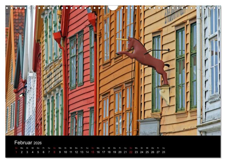 Produktbild: Hurtigruten - Entlang der norwegischen K&uuml;ste (Wandkalender 2026 DIN A3 quer), CALVENDO Monatskalender