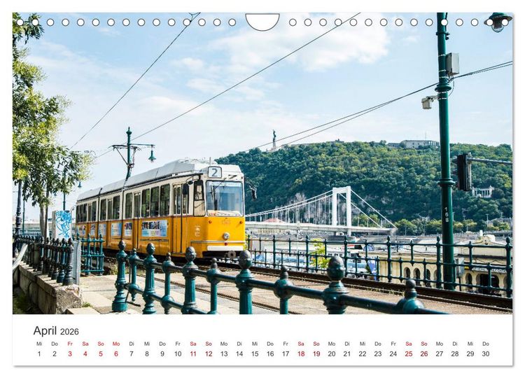 Produktbild: Budapest - Ungarns einzigartige Hauptstadt an der Donau. (Wandkalender 2026 DIN A4 quer), CALVENDO Monatskalender