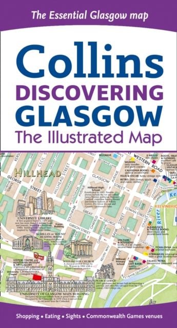 Produktbild: Beddow, D: Discovering Glasgow Illustrated Map
