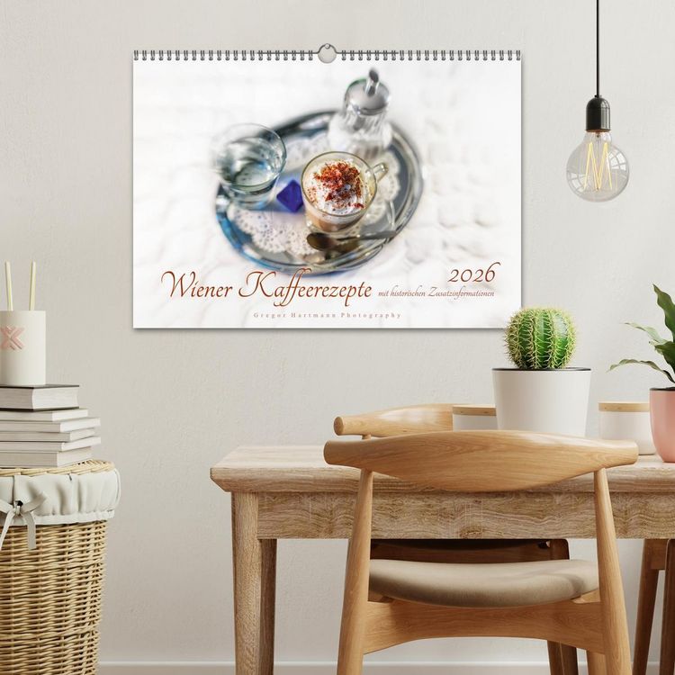 Produktbild: Wiener Kaffeerezepte (Wandkalender 2026 DIN A3 quer), CALVENDO Monatskalender