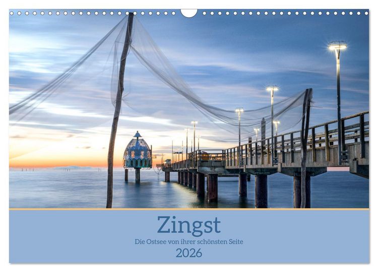 Produktbild: Zingst - die Ostsee von ihrer sch&ouml;nsten Seite (Wandkalender 2026 DIN A3 quer), CALVENDO Monatskalender
