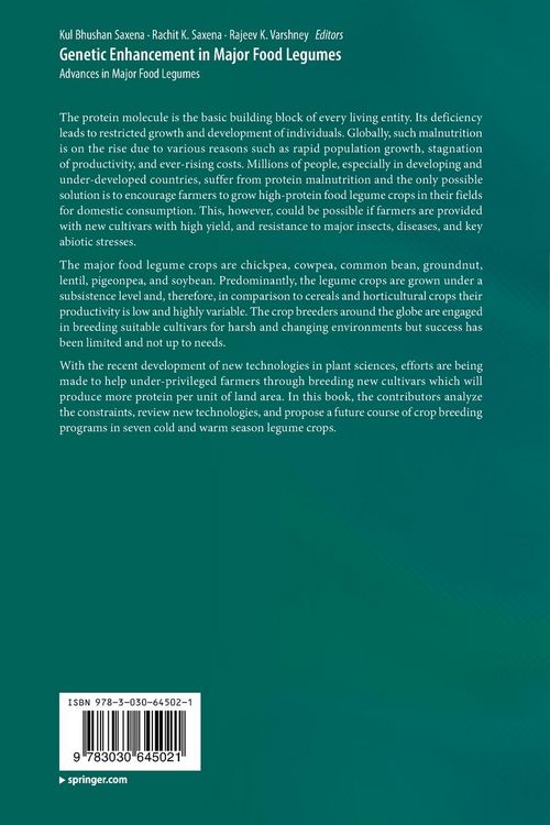 Produktbild: Genetic Enhancement in Major Food Legumes