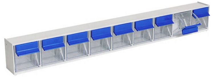 Produktbild: H&uuml;nersdorff 460300 Lagersichtbox MultiStore (L x B x H) 64 x 601 x 76.5mm Lichtgrau 1St.