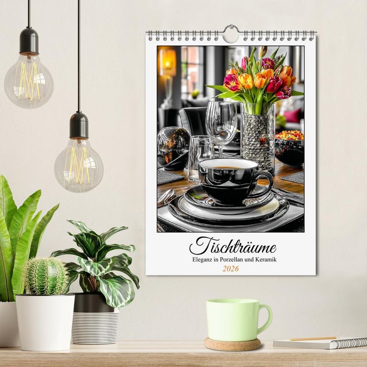 Produktbild: Tischtr&auml;ume. Eleganz in Porzellan und Keramik (Wandkalender 2026 DIN A4 hoch), CALVENDO Monatskalender