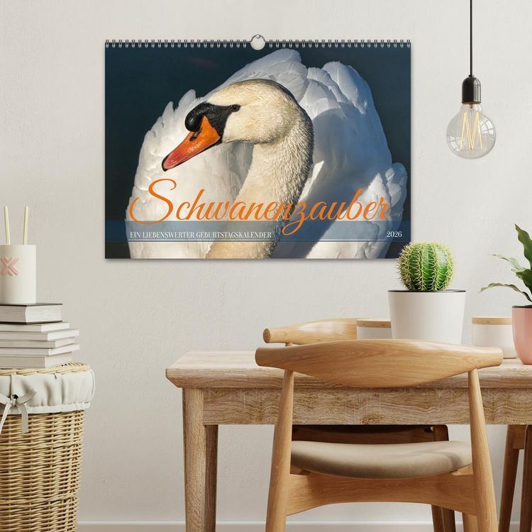 Produktbild: Schwanenzauber (Wandkalender 2026 DIN A3 quer), CALVENDO Monatskalender