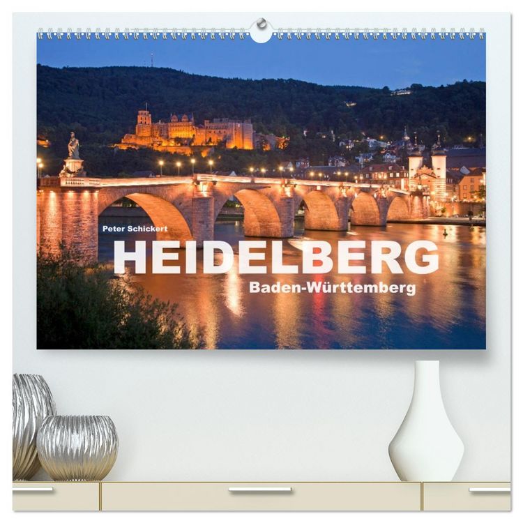 Produktbild: Heidelberg - Baden-W&uuml;rttemberg (hochwertiger Premium Wandkalender 2026 DIN A2 quer), Kunstdruck in Hochglanz