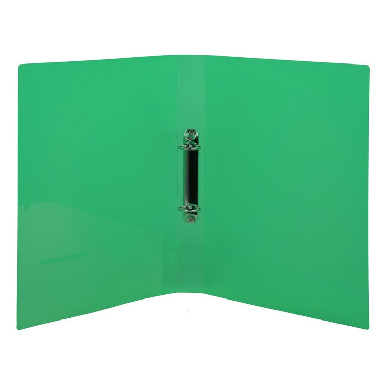 Produktbild: Idena Ringbuch PP 2 Ringe 35mm transluzent gr&uuml;n DIN A4