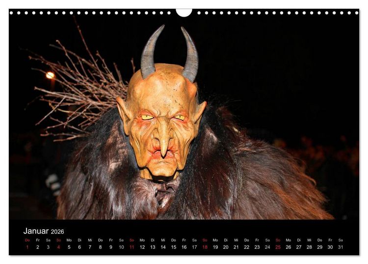 Produktbild: Perchten 2026 (Wandkalender 2026 DIN A3 quer), CALVENDO Monatskalender