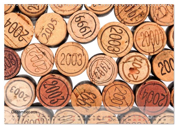Produktbild: Wein schmeckt fein (Wandkalender 2026 DIN A2 quer), CALVENDO Monatskalender