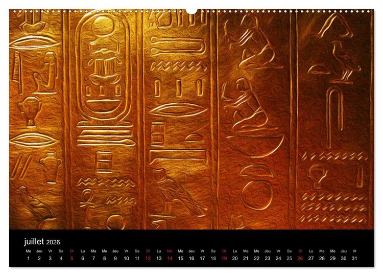 Produktbild: L'&Eacute;GYPTE EN COULEURS (Calendrier mural 2026 DIN A2 vertical) calendrier de bureau