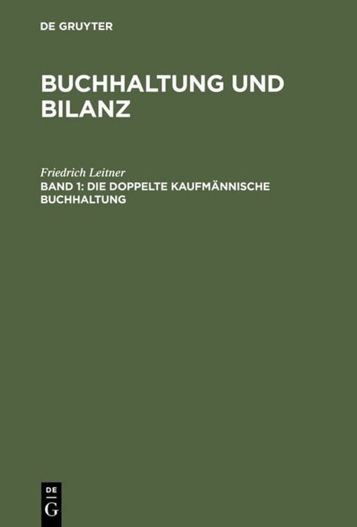 Produktbild: Die doppelte kaufm&auml;nnische Buchhaltung