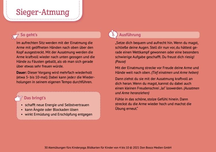 Produktbild: 30 Atem&uuml;bungen f&uuml;rs Kinderyoga